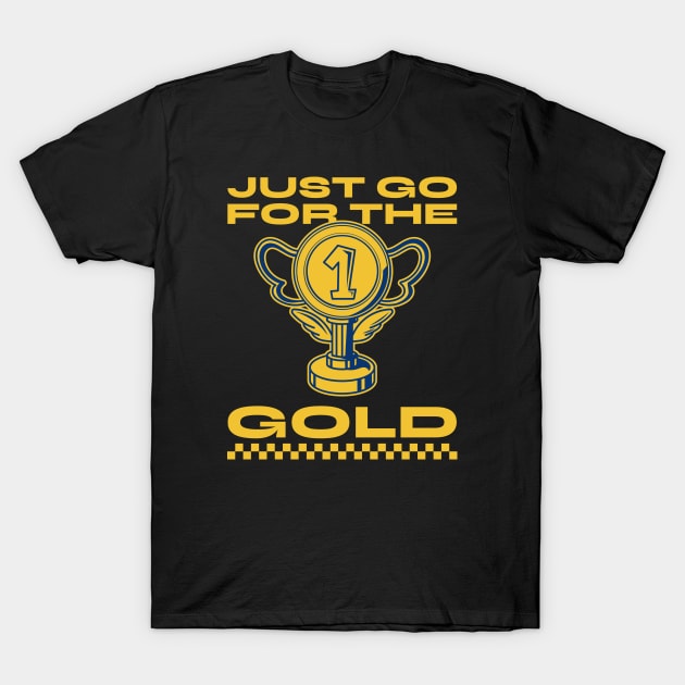 Go For Gold Go Karting T-Shirt by Tip Top Tee's